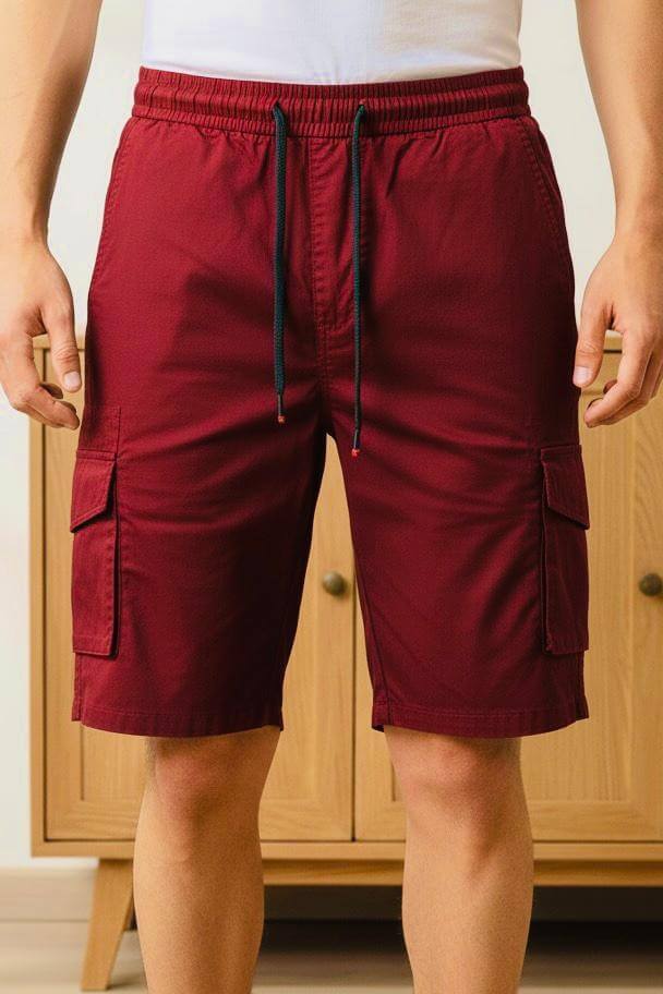 Men’s Khaki Laced Side Pocket Shorts | Comfortable & Stylish | Tryahu Ghana